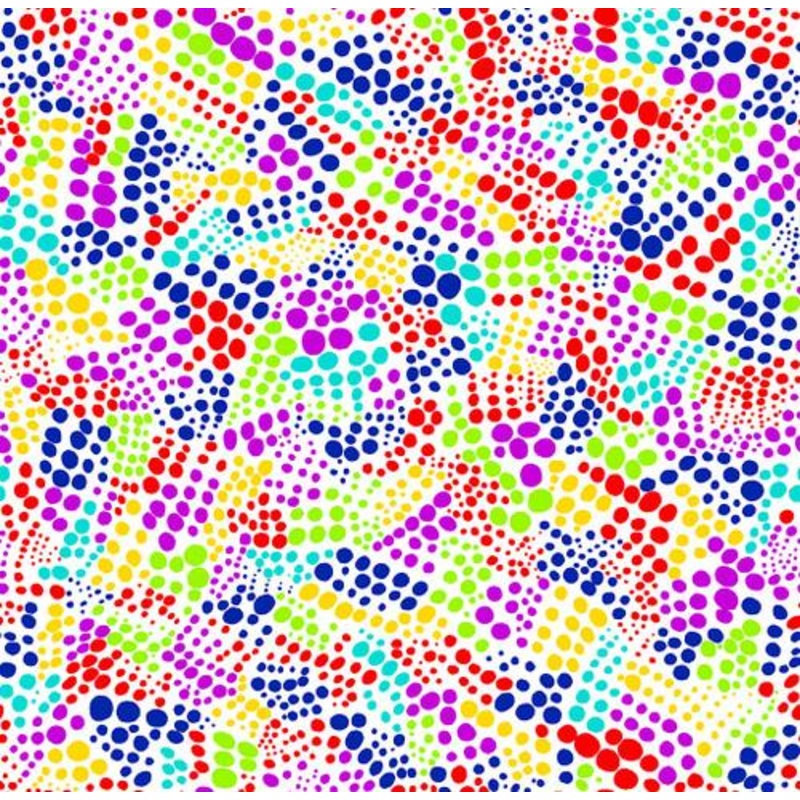 108″ Wide Dot to Dot Dots Multi