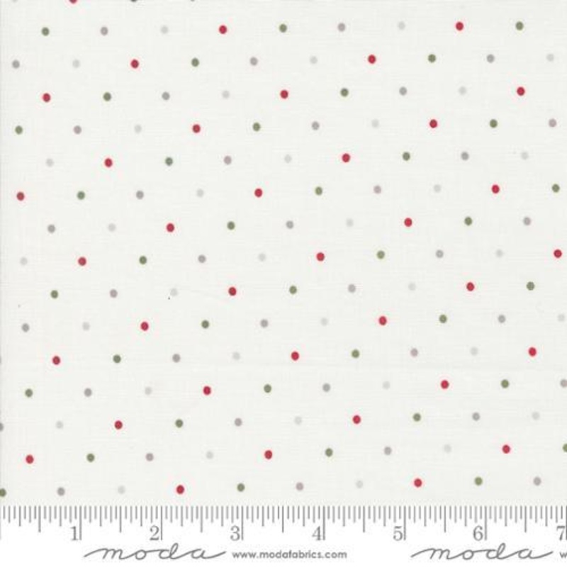 108″ Wide Magic Dot Christmas Multi/White