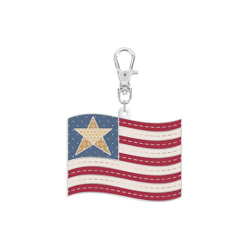 Lori Holt Enamel Happy Charm Flag