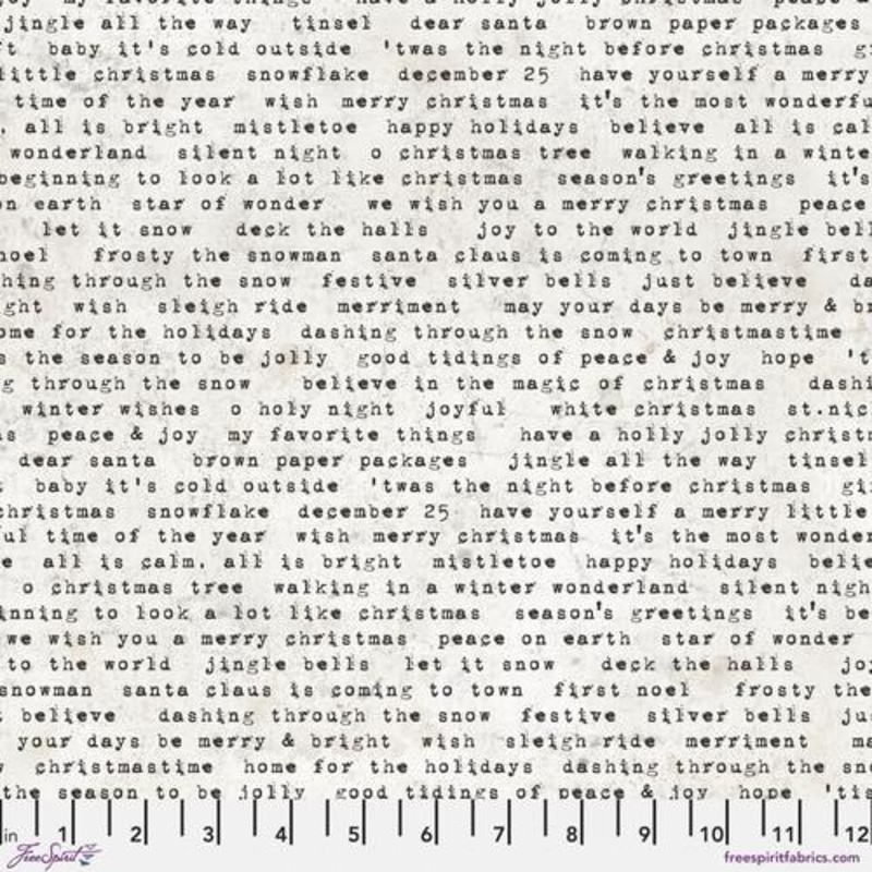 Wonderland Tidings Type White