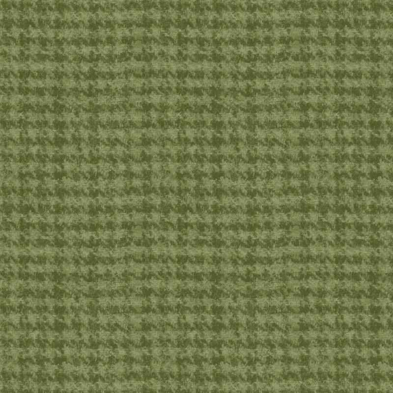 Woolies Flannel Light Green Houndstooth