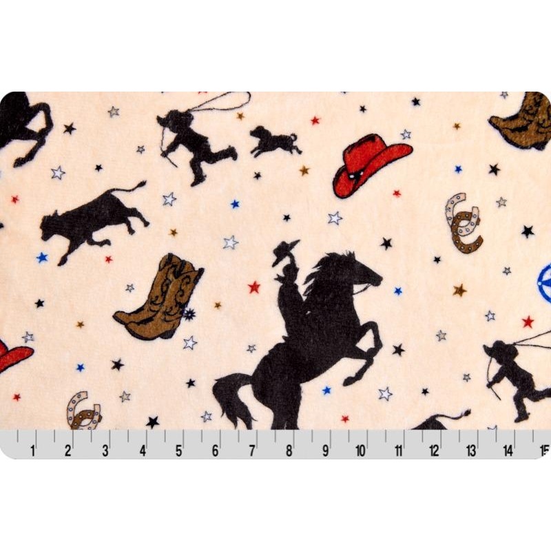 60″ Wide Junior Rodeo Cloud Cuddle Natural Cream