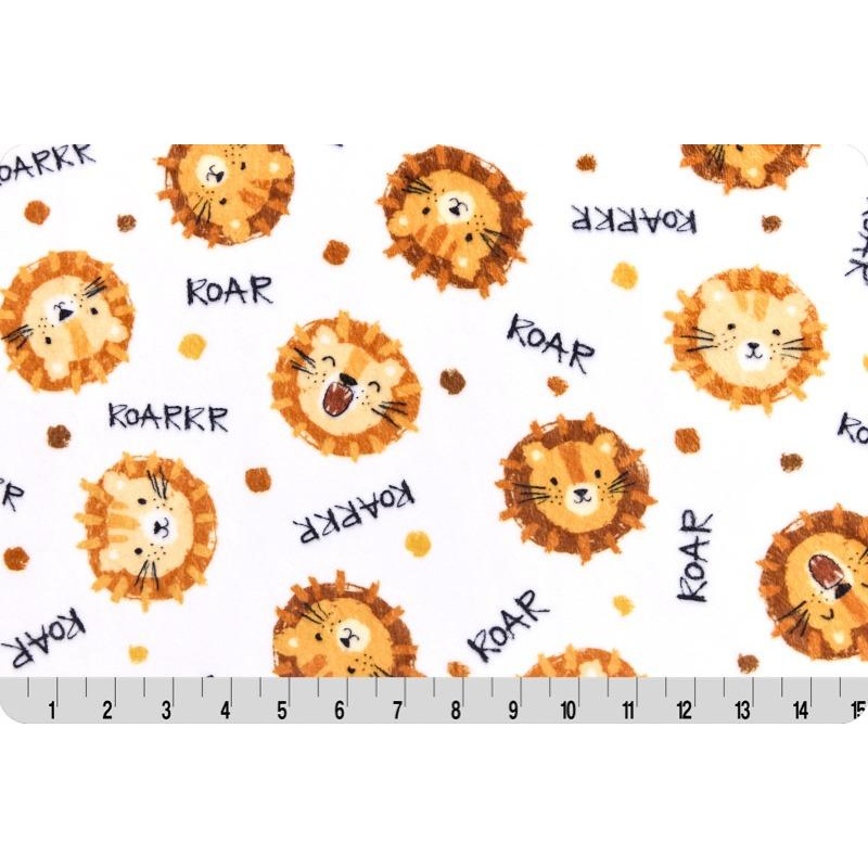 60″ Wide Rumble and Roar Cloud Cuddle Woodland White