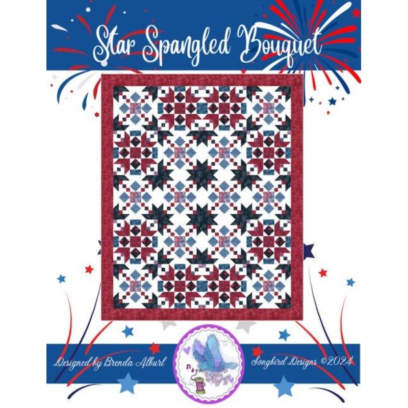 Star Spangled Bouquet Pattern
