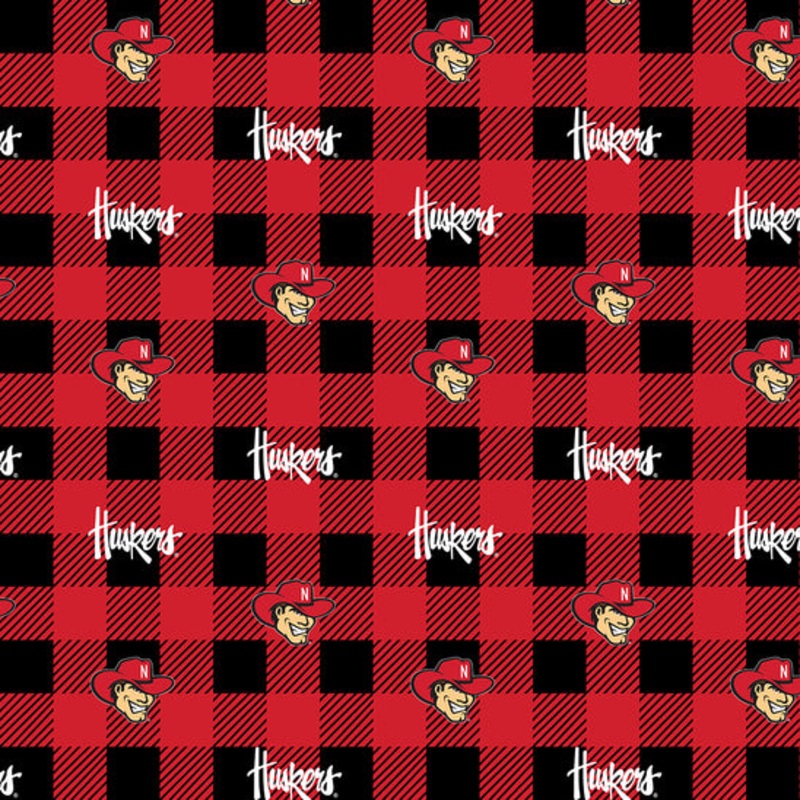 University of Nebraska Buffalo Plaid Fleece