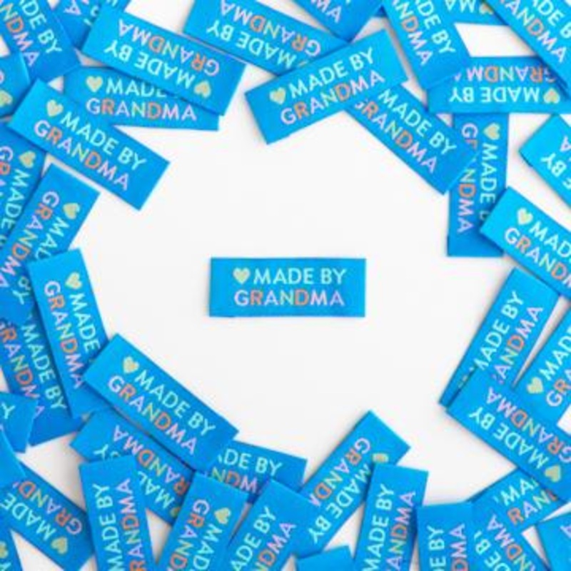 Made by Grandma Woven Labels