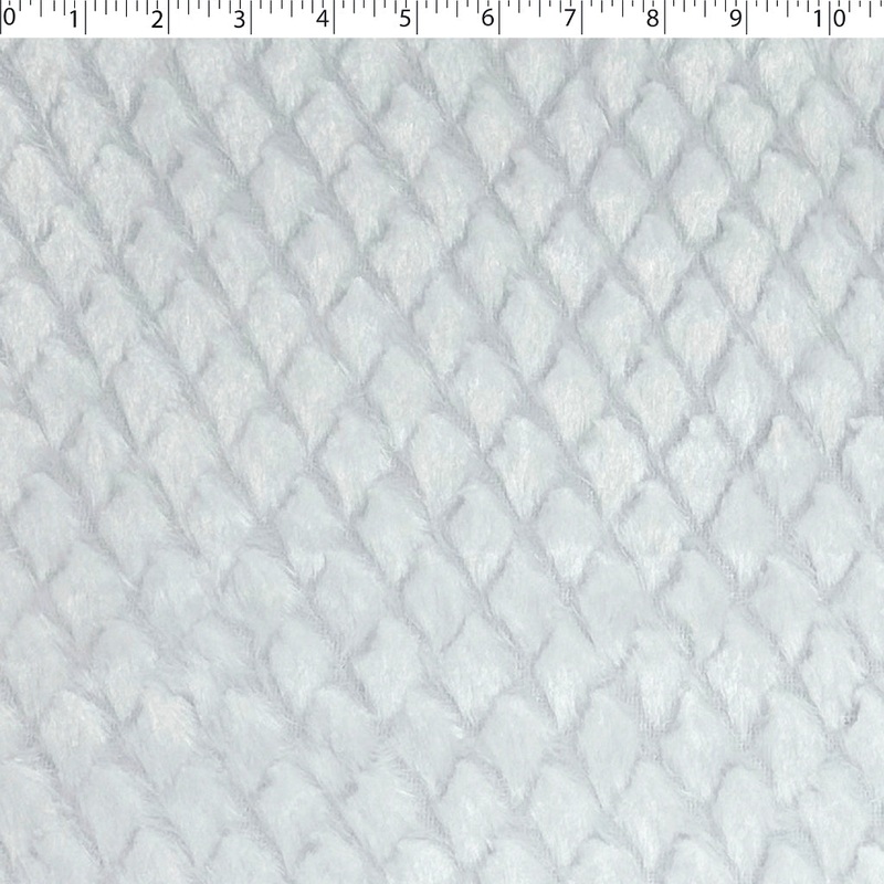 EMBOSSED DIAMOND CHENILLE 000 WHITE