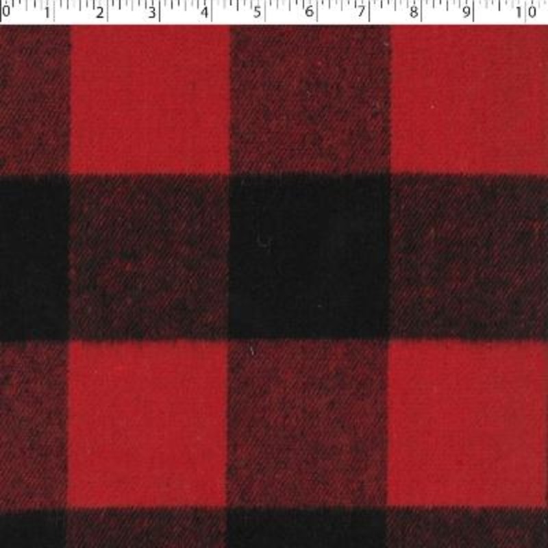 LUMBERJACK HEAVY PLAIDS – 3″ BUFFALO CHECK BC1 RED / BLACK