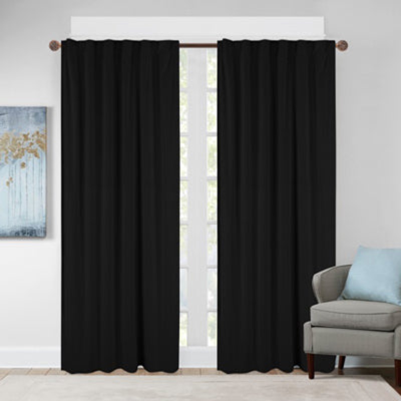 FRANCIS BACK TAB PANEL – BLACK 006 BLACK