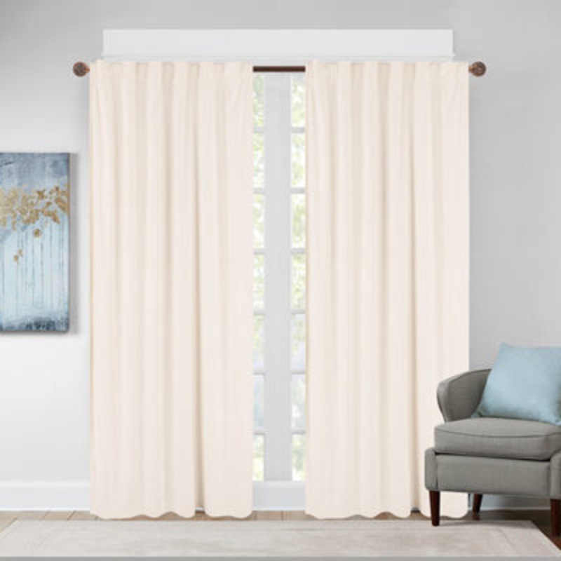 FRANCIS BACK TAB PANEL – IVORY 001 IVORY