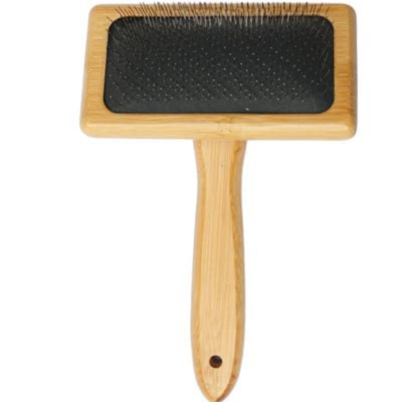 WOODEN MACRAME BRUSH Brown