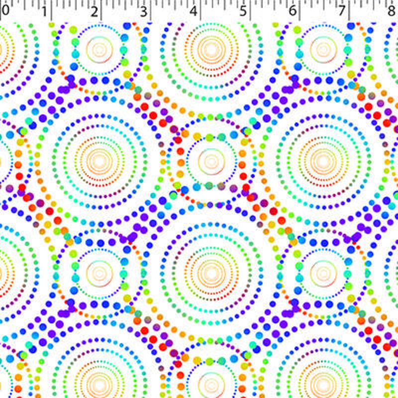 RAINBOW CREATIVE PRINTS II – DOTTED CIRCLE 005 BLACK