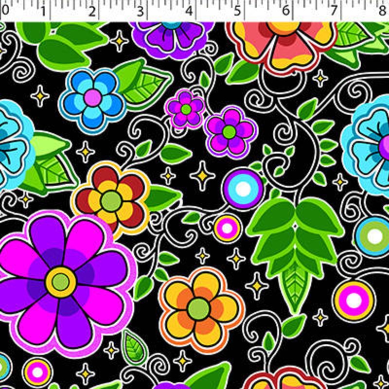 RAINBOW CREATIVE PRINTS II – RETRO FLORAL 008 RETRO FLORAL