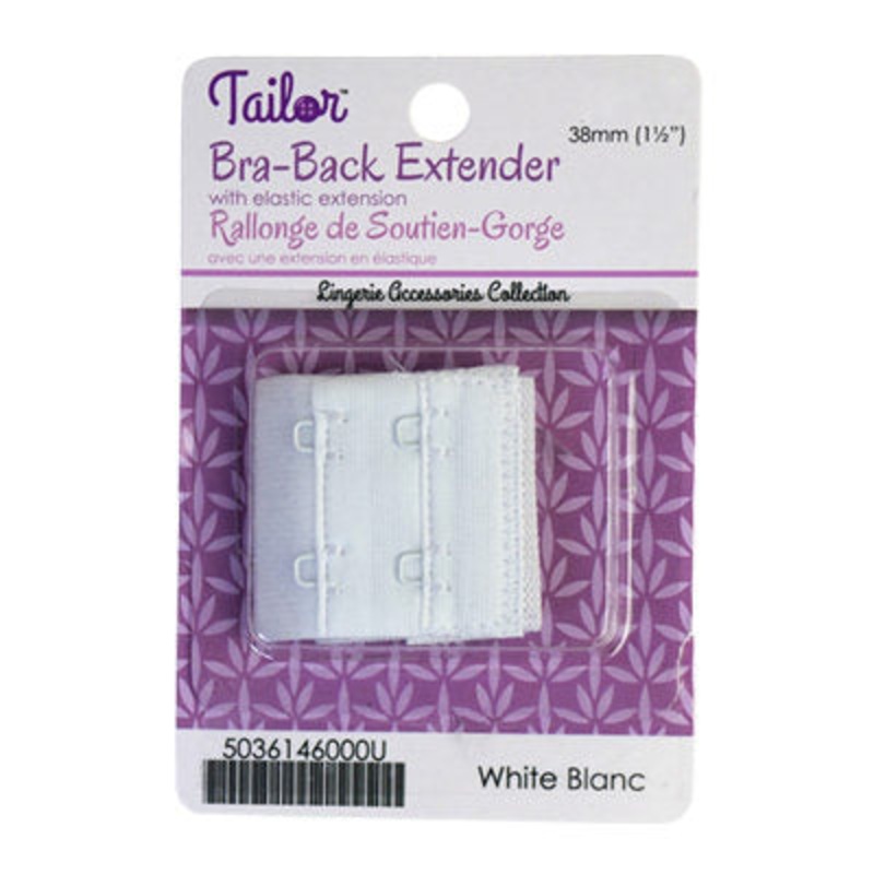 38MM BRA-BACK EXTENDER  WITH ELASTIC 000 WHITE
