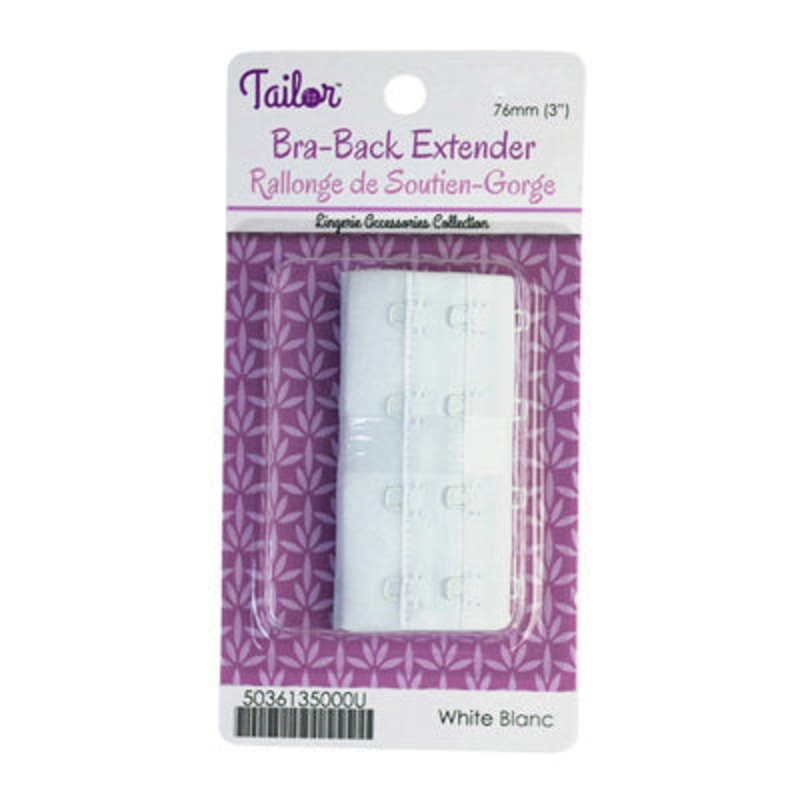 76MM BRA-BACK EXTENDER  WITHOUT ELASTIC 000 WHITE