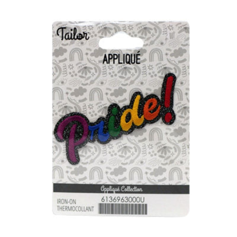 PRIDE! APPLIQUE – IRON ON 3*8CM 000 MULTI