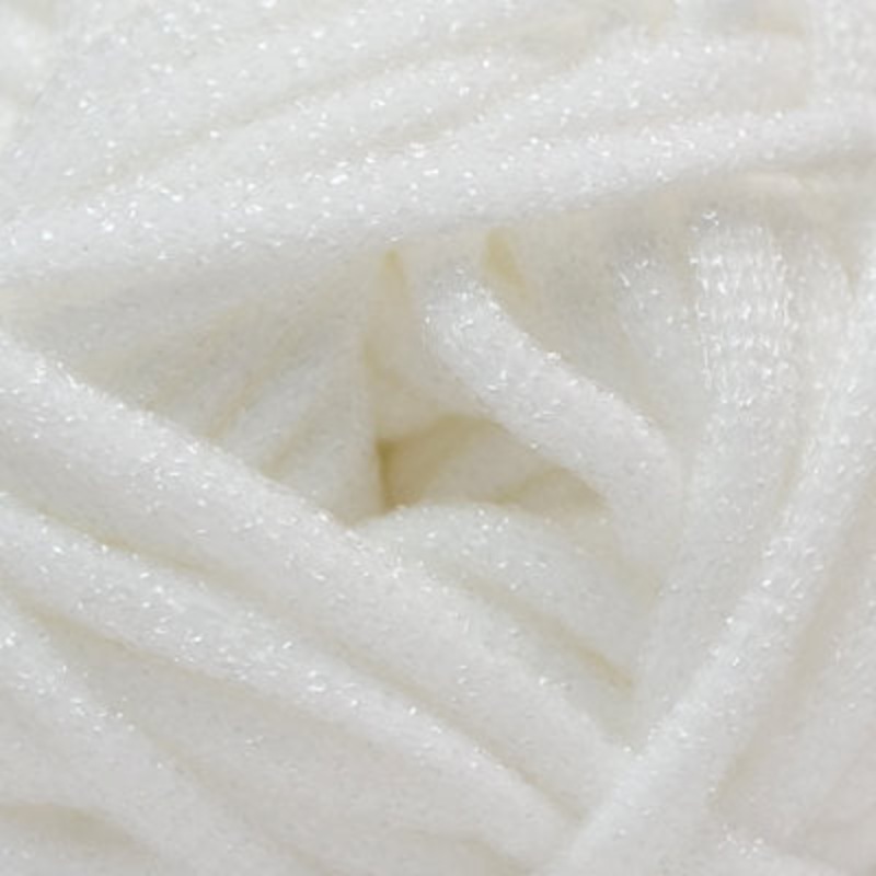 YARN – SCRUBBY GLITZ 001 WHITE