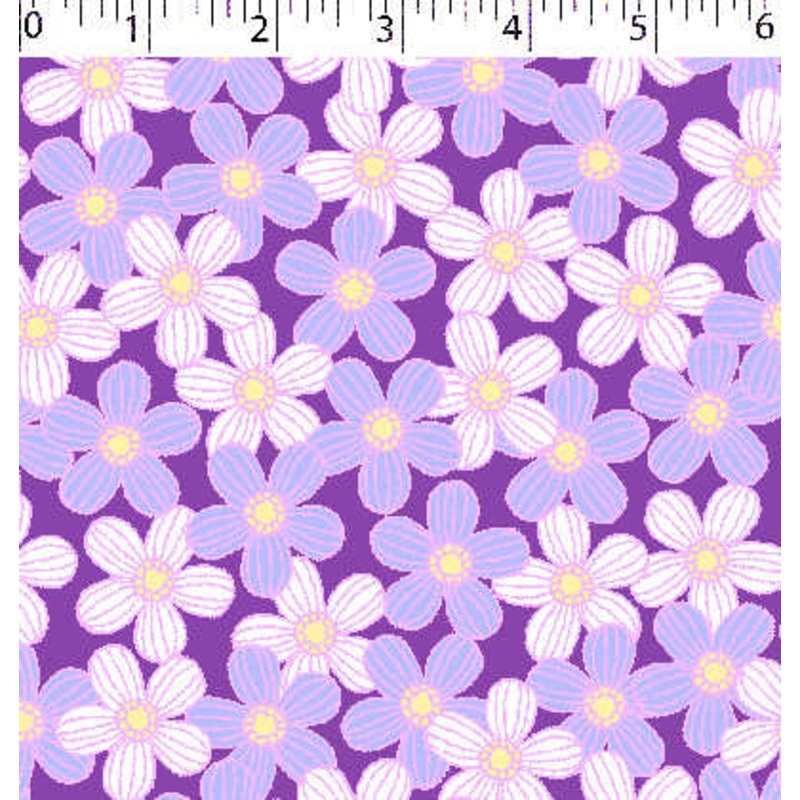 POESIE PRINTS – LINE DAISIES 008 VIOLET