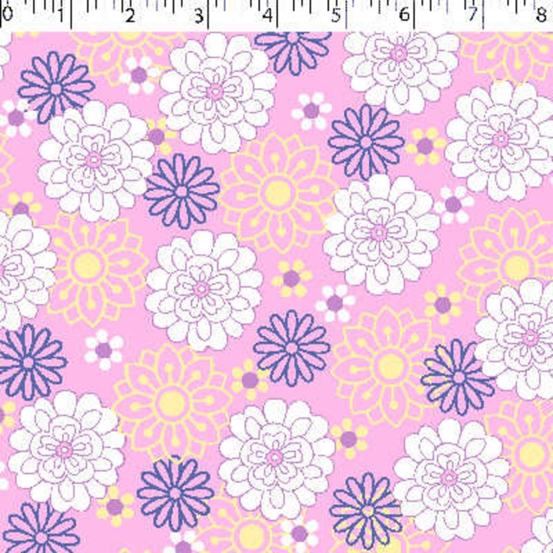 POESIE PRINTS – LINE FLOWERS 006 PINK