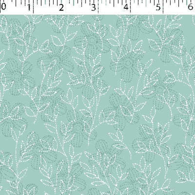 POESIE PRINTS – STITCHED LEAF 014 SAGE