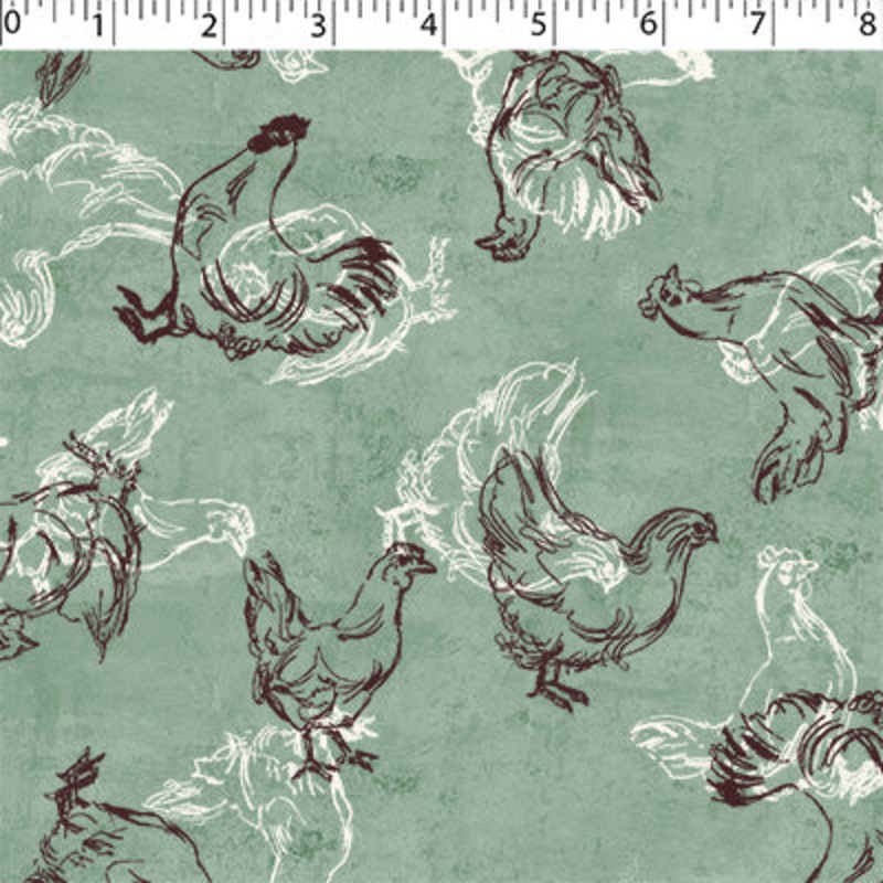 0649201 COUNTRY FARM – CHICKEN ALLOVER 011 SAGE