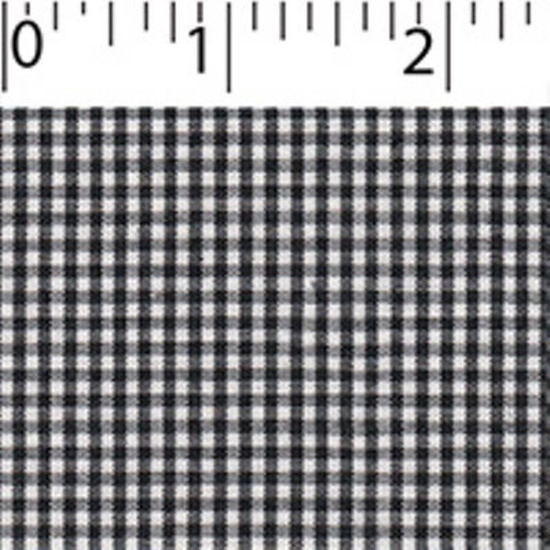 CHECKERBOARD GINGHAM (1/16 INCH CHECK) 001 BLACK