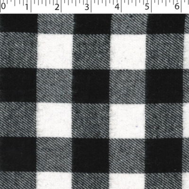 OUTDOOR BUFFALO CHECK COTTON 001 3m x 3m Black / White