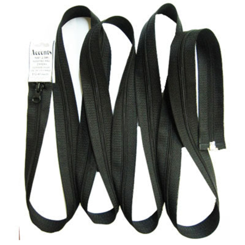 SLEEPING BAG ZIPPER 250CM 001 BLACK