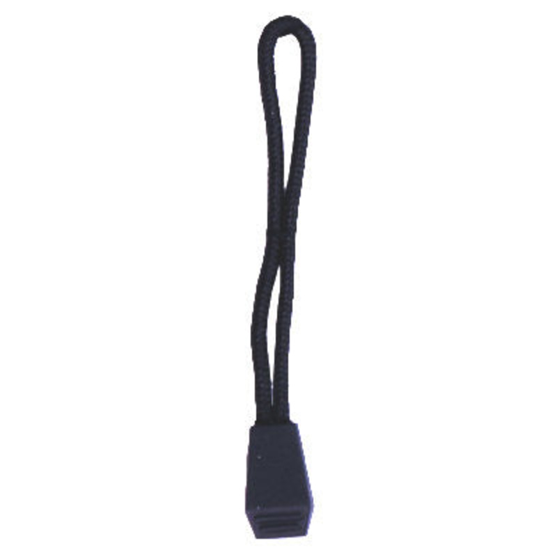 ZIPPER PULL CORD 1.3CM 001 BLACK