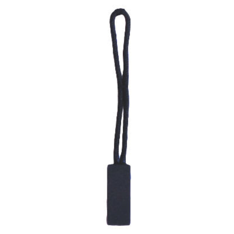 ZIPPER PULL CORD 1.6CM 001 BLACK