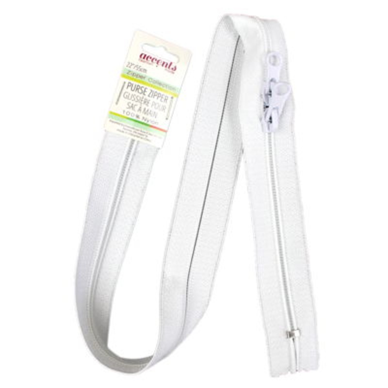 ZIPPERS PURSE 55CM 000 WHITE