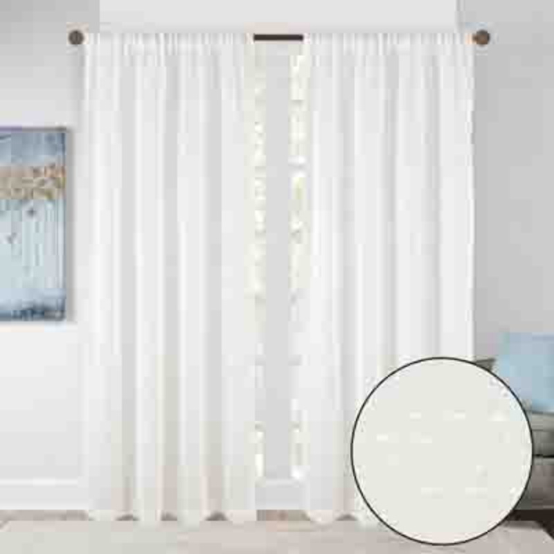 CHROMA ROD POCKET PANEL 001 IVORY