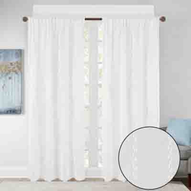 EMELINE ROD POCKET PANEL 001 WHITE