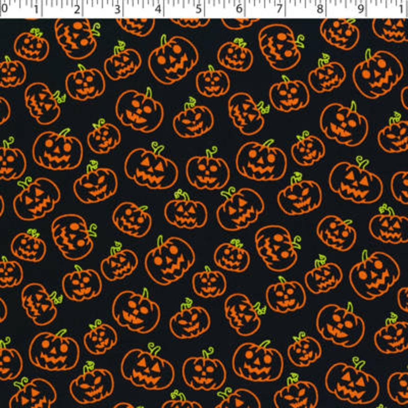 SPOOKY NIGHTS – HALLOWEEN PUMPKINS 006 BLACK
