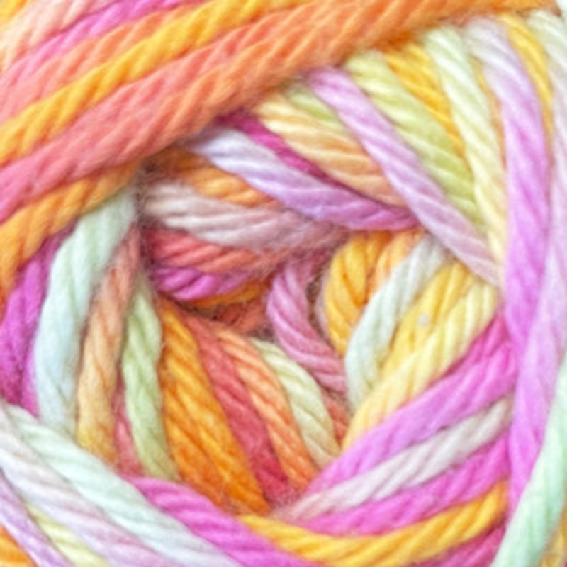 YARN – COTTON SOFTY MULTI 001 RAINBOW SHERBET