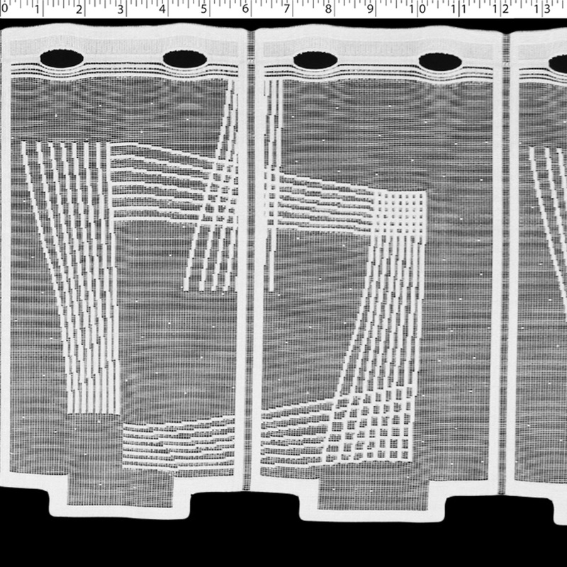 DRAPERY CAFE LACE 12″ – CARRE 000 WHITE