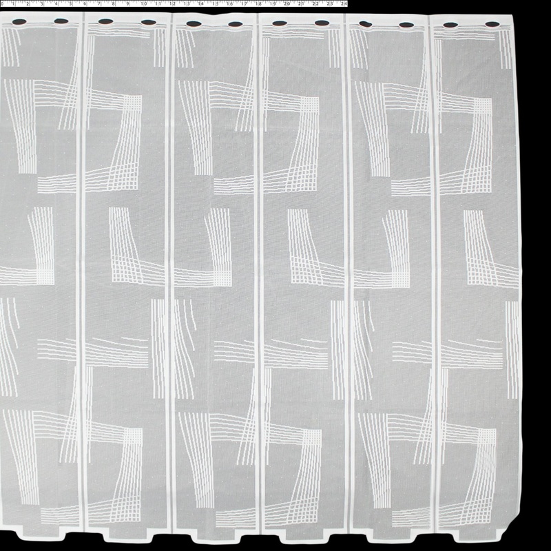 DRAPERY CAFE LACE 36″ – CARRE 000 WHITE