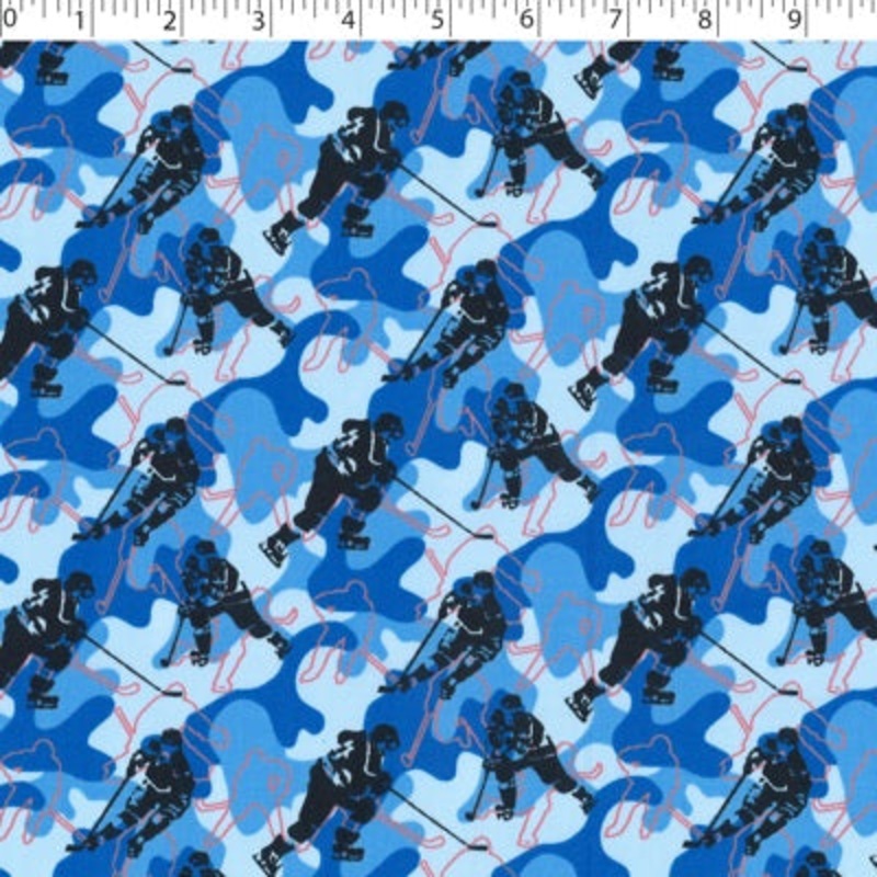 TEAM SPORTS – HOCKEY CAMO 010 BLUE