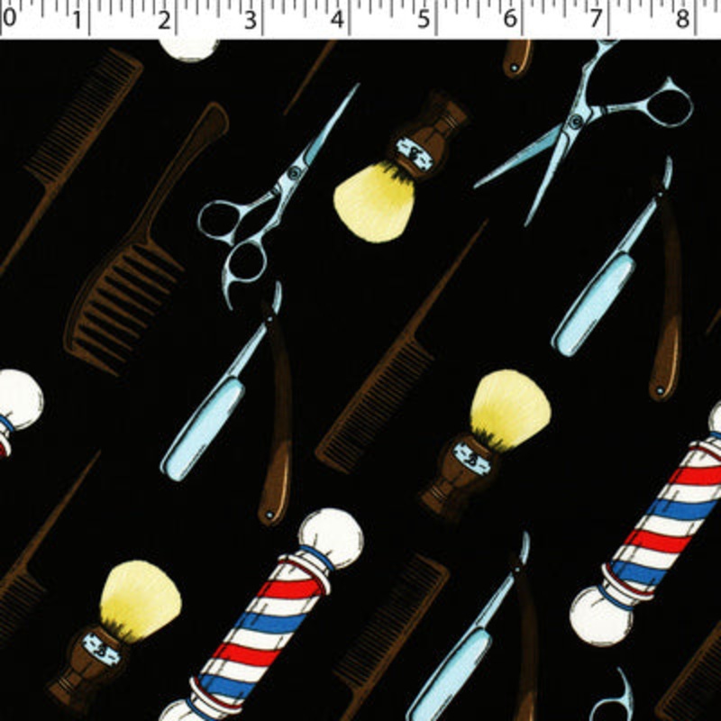 BARBER SHOP – COMBS & MORE 001 BLACK