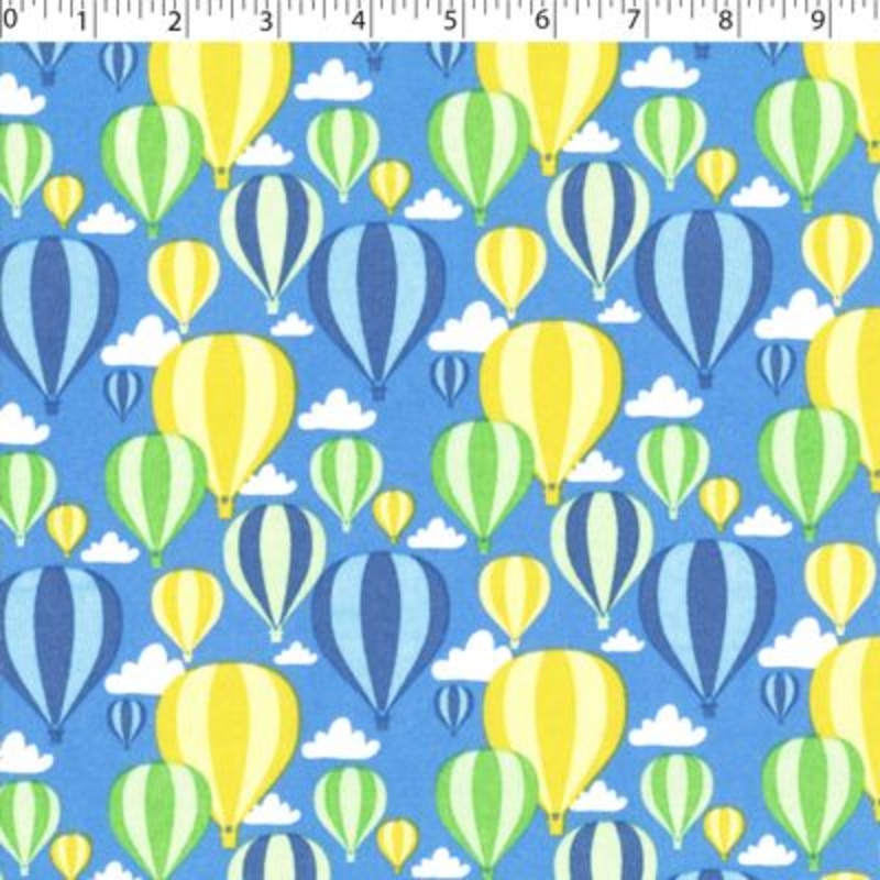 ORGANIC BABY COTTONS – BALLOONS 003 BLUE
