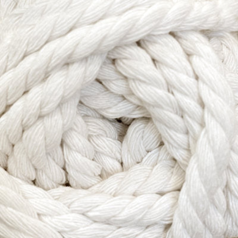 YARN – COTTON MACRAME 5MM 001 WHITE