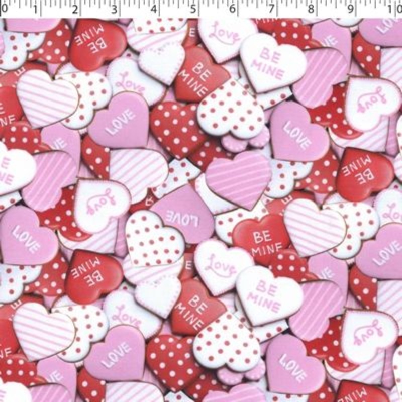 BE MY VALENTINE – HEART COOKIES 006 PINK / RED