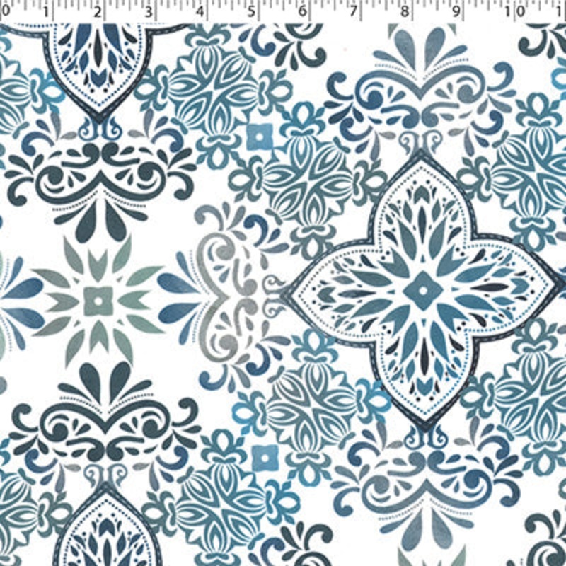 BELLA CASA CANVAS PRINT COLLECTION – MYRA 676 BLUE