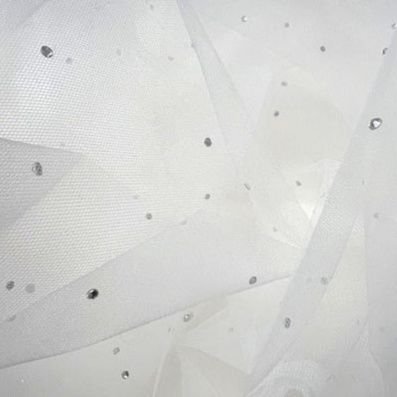 CRYSTAL DOT TULLE 000 WHITE