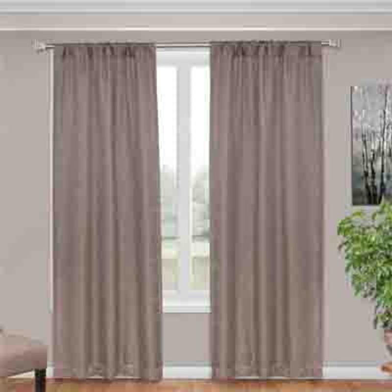 EC1125T Mckenna Rod Pocket Panels (package contains 2 panels) TAUPE