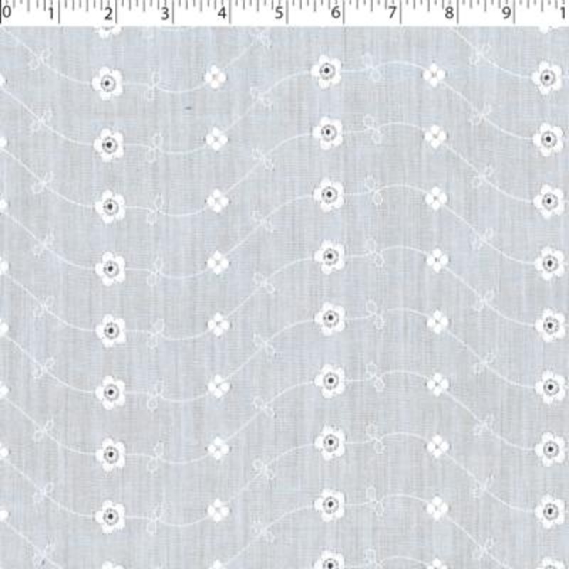 EMBROIDERED EYELET – 12365 000 WHITE