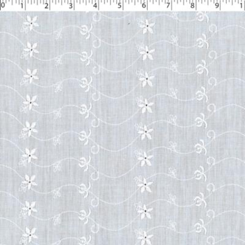 EMBROIDERED EYELET – 12474 000 WHITE