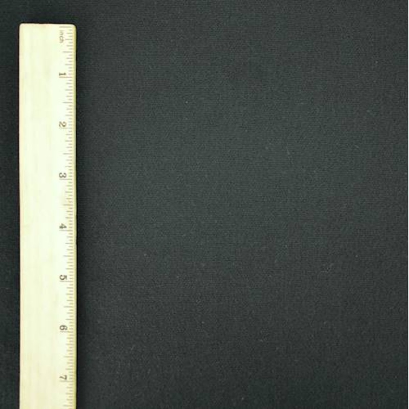 1 1/4 YD PC-Classic Black Wool Blend Doubleweave Jacketing Fabric