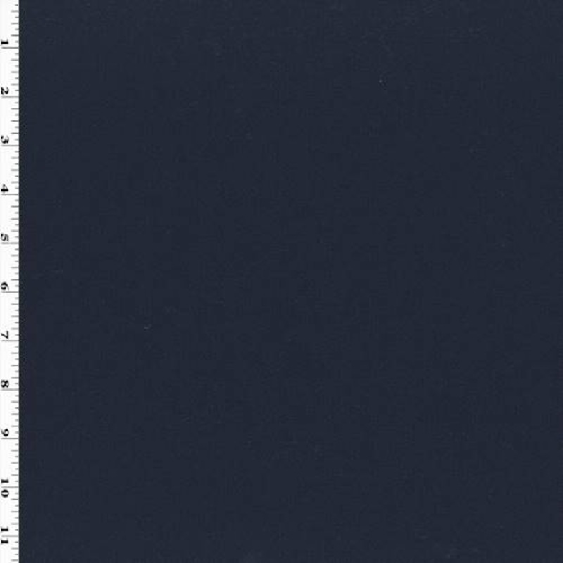 1 7/8 YD PC-Night Black Wool Blend Solid Suiting Fabric