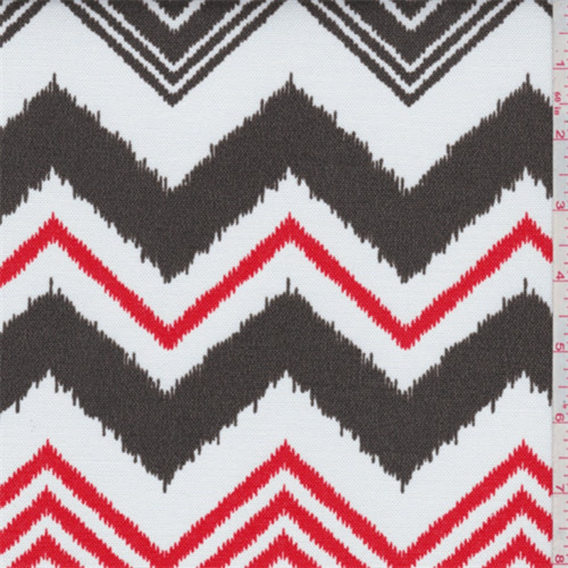 Zazzle White/Brown Indoor/Outdoor Fabric